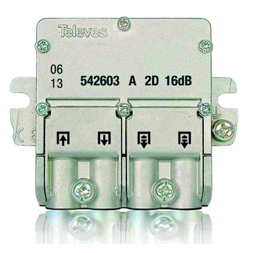 TELEVES 542503 TELEVES MINI-DERIVACIO 5..2400MHz "EasyF" 2D 12dB TA